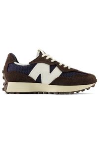 Buty unisex New Balance U327WVB – brązowe. Okazja: na co dzień. Kolor: brązowy. Materiał: guma, skóra, materiał. Szerokość cholewki: normalna