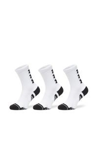 Under Armour Zestaw 3 par wysokich skarpet męskich UA Perform Tech 3p Crew 1379515 Biały. Kolor: biały. Materiał: poliester, materiał