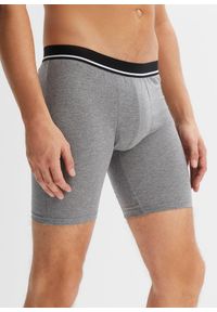 bonprix - Długie bokserki o wąskim kroju (3 pary). Kolor: niebieski. Długość: długie #1