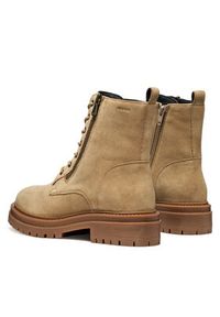 Geox Trapery D Iridea D16HRF 00022 C5010 Beżowy. Kolor: beżowy. Materiał: zamsz, skóra #4