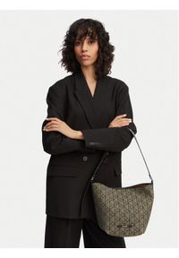 Calvin Klein Torebka Emblem Aop Jacquard Tote W/Pouch LV04F3535G Khaki. Kolor: brązowy #1