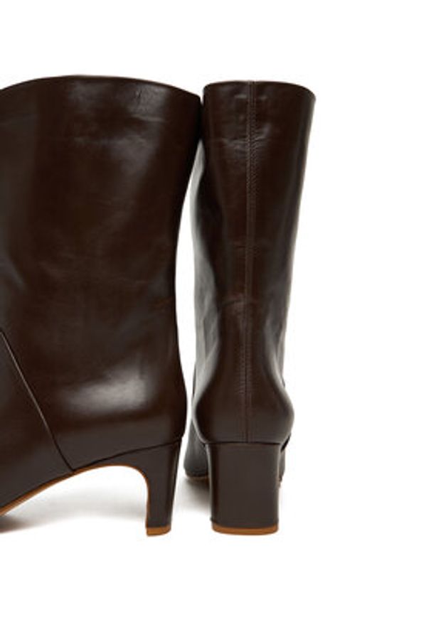 BALAGAN - Balagan Botki Adina Brązowy. Kolor: brązowy. Materiał: skóra