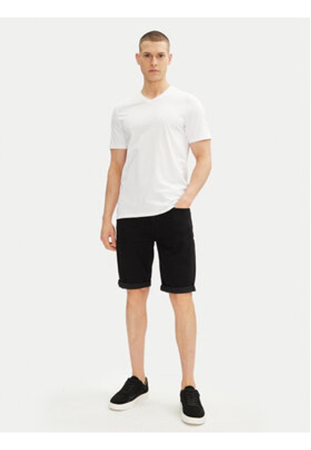 Calvin Klein Jeans T-Shirt LV040HM298 Biały Regular Fit. Kolor: biały. Materiał: bawełna