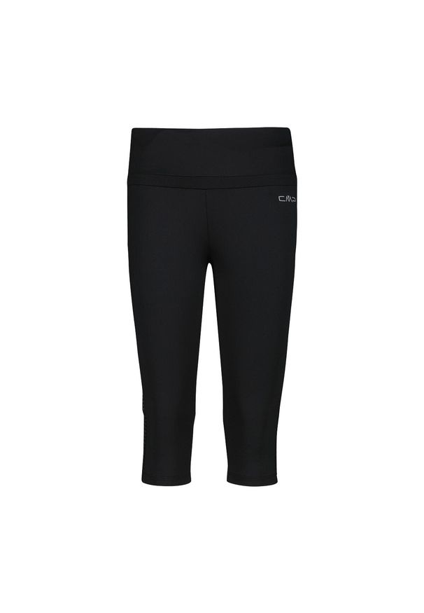 Damskie legginsy 3/4 CMP. Kolor: czarny. Sport: turystyka piesza