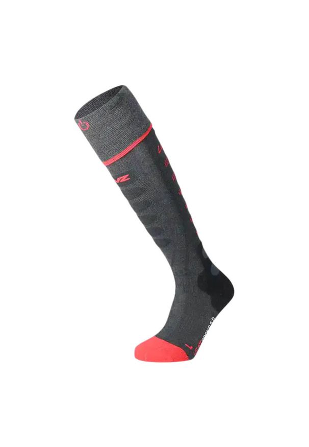 LENZ - Skarpety narciarskie podgrzewane Lenz Heat Sock 5.1 Toe Cap Regular Fit. Kolor: czerwony, wielokolorowy, szary. Sport: narciarstwo