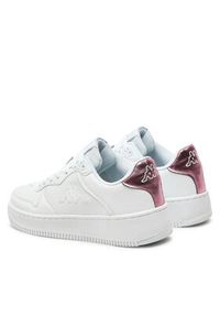 Kappa Sneakersy Logo Maserta 6 341J7VW Biały. Kolor: biały. Materiał: skóra #4