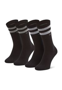Calvin Klein Zestaw 2 par wysokich skarpet unisex 701218711 Czarny. Kolor: czarny. Materiał: materiał