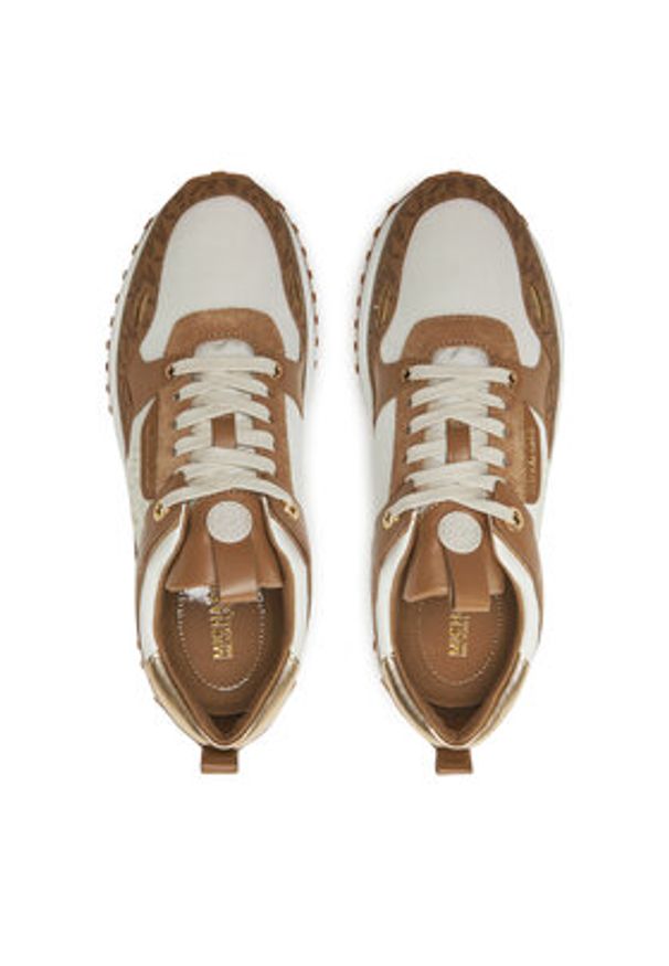 MICHAEL Michael Kors Sneakersy Theo Trainer 43F1THFS2B Brązowy. Kolor: brązowy. Materiał: skóra