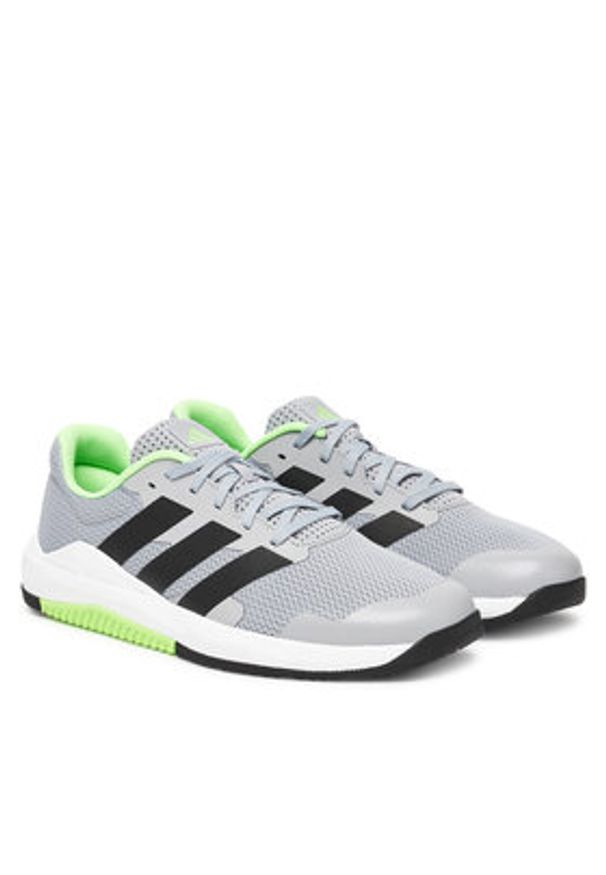 Adidas - adidas Buty na siłownię Dropset Base JS3163 Szary. Kolor: szary. Materiał: materiał. Sport: fitness