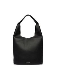 Calvin Klein Torebka Slouchy Pebble Medium Bag LV04F3596G Czarny. Kolor: czarny. Materiał: skórzane #2