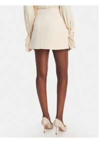 Elisabetta Franchi Spódnica mini GO-150-61E2-V200 Écru Regular Fit. Materiał: syntetyk #5