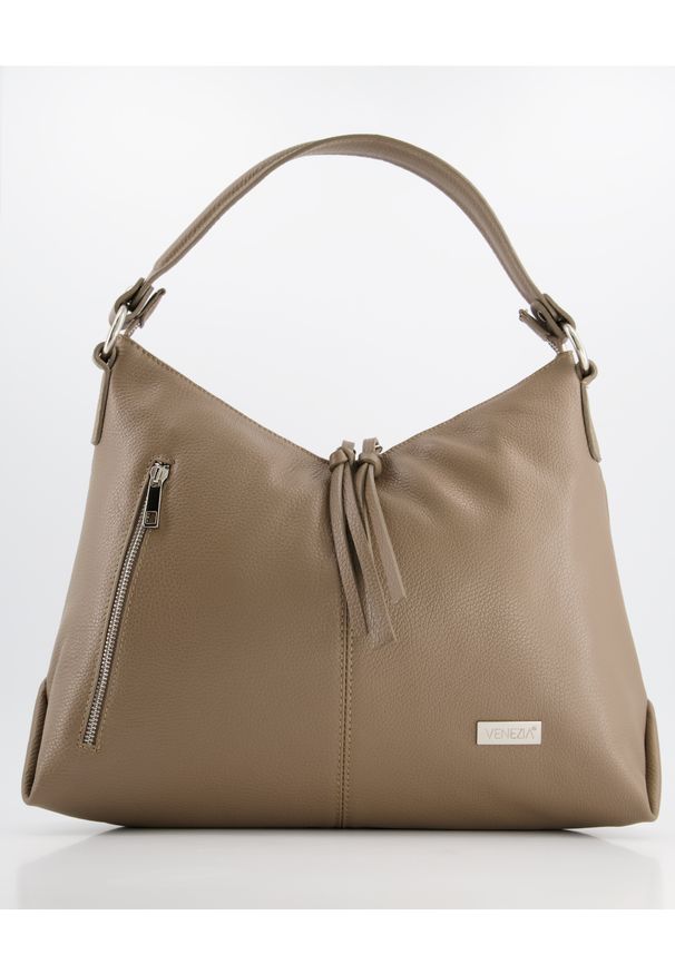 Venezia - DAMSKA TORBA 4-835-W DOL TAUP. Materiał: skórzane
