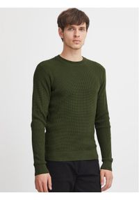 Casual Friday Sweter 20504787 Zielony Slim Fit. Okazja: na co dzień. Kolor: zielony. Materiał: bawełna. Styl: casual #1
