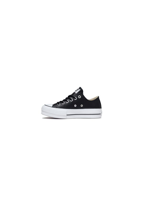 Trampki Converse Ctas Lift Clean Ox, Kobiety. Kolor: czarny. Materiał: skóra, materiał