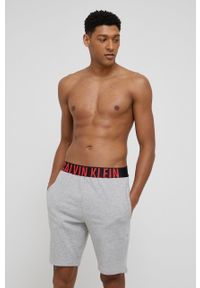 Calvin Klein Underwear Szorty piżamowe męskie kolor szary gładka. Kolor: szary. Materiał: dzianina. Wzór: gładki