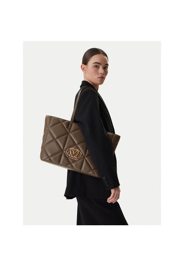 Love Moschino - Torebka LOVE MOSCHINO. Kolor: brązowy