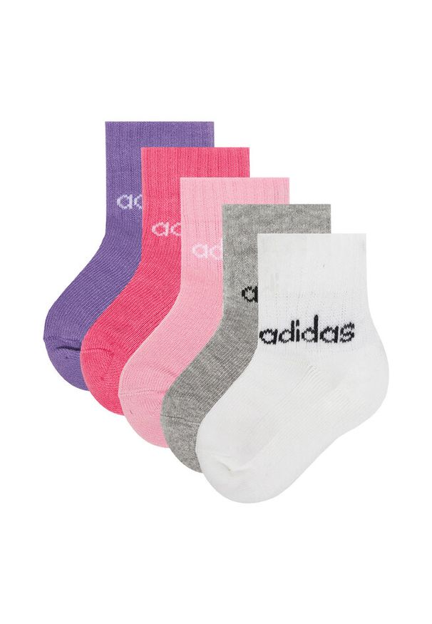 Adidas - Zestaw 3 par niskich skarpet dziecięcych adidas. Wzór: kolorowy