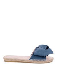 Manebi Espadryle Sandals With Bow K 1.3 J0 Niebieski. Kolor: niebieski. Materiał: zamsz, skóra #1