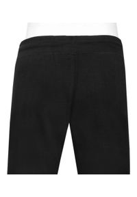 Męskie Spodnie Dresowe - Pako Jeans - Czarne. Kolor: czarny. Materiał: bawełna #4