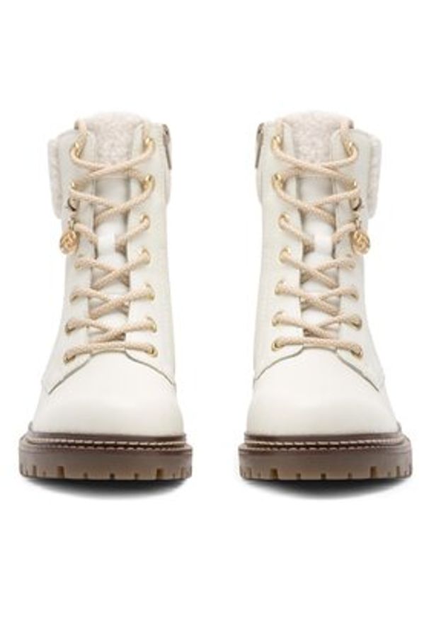 Remonte Trapery D0B74-81 Biały. Kolor: biały. Materiał: materiał