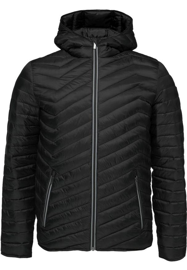 ALPINE PRO - Elegancka męska kurtka skórzana Jenor Black. Kolor: czarny. Materiał: skóra. Sport: turystyka piesza