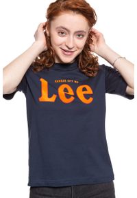 Lee - LEE T SHIRT DAMSKI TEE MIDNIGHT NAVY L43RAIMA