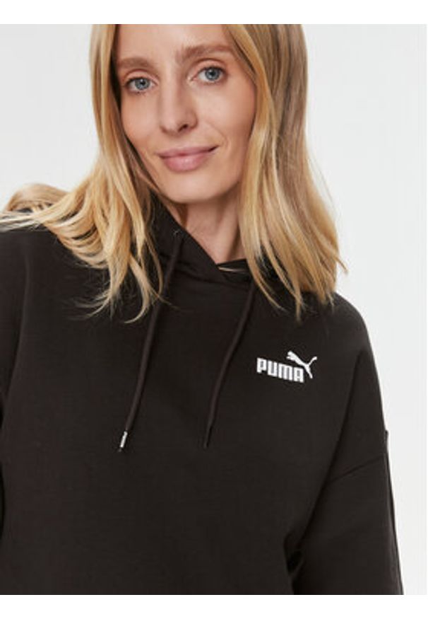 Puma Bluza Ess Tape 675996 Czarny Regular Fit. Kolor: czarny. Materiał: bawełna, syntetyk