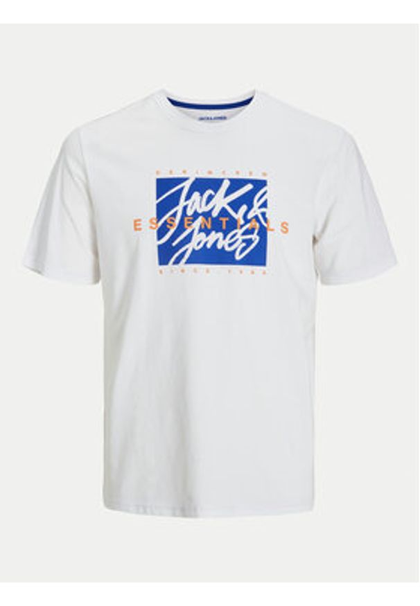 Jack & Jones T-Shirt Colton 12268439 Biały Standard Fit. Kolor: biały. Materiał: bawełna
