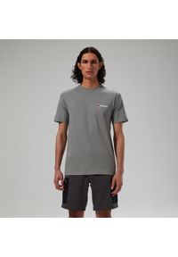 Koszulka bawełniana męska Berghaus Mtn Lineation SS Tee. Kolor: szary. Materiał: bawełna