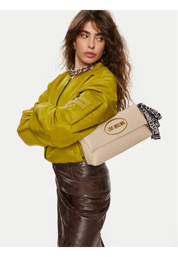 Love Moschino - LOVE MOSCHINO Torebka JC4034PP1LLE111A Écru. Materiał: skórzane