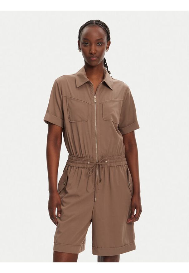 Liu Jo Sport Kombinezon TA5145 TS922 Brązowy Regular Fit. Kolor: brązowy. Materiał: syntetyk. Styl: sportowy