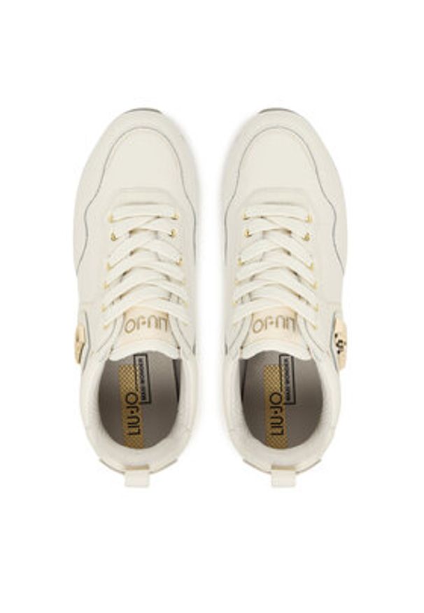 Liu Jo Sneakersy Maxi Wonder 01 BF5009 P0102 Écru. Materiał: skóra