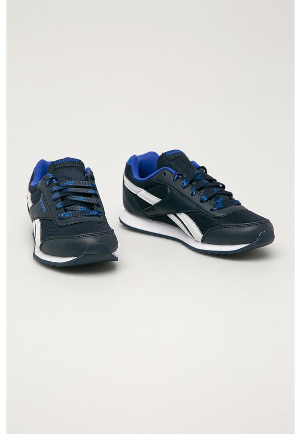 Reebok Classic - Buty dziecięce Royal. Nosek buta: okrągły. Zapięcie: rzepy. Kolor: niebieski. Materiał: guma. Model: Reebok Royal, Reebok Classic