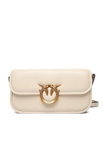 Pinko - PINKO Torebka Love Box Baguette Al 25-26 PLTT 105083 A26L Écru. Kolor: kremowy. Materiał: skórzane #5