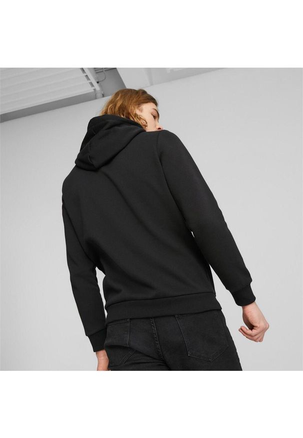 Bluza sportowa męska Puma 67594601. Typ kołnierza: kaptur. Kolor: czarny. Materiał: bawełna, materiał