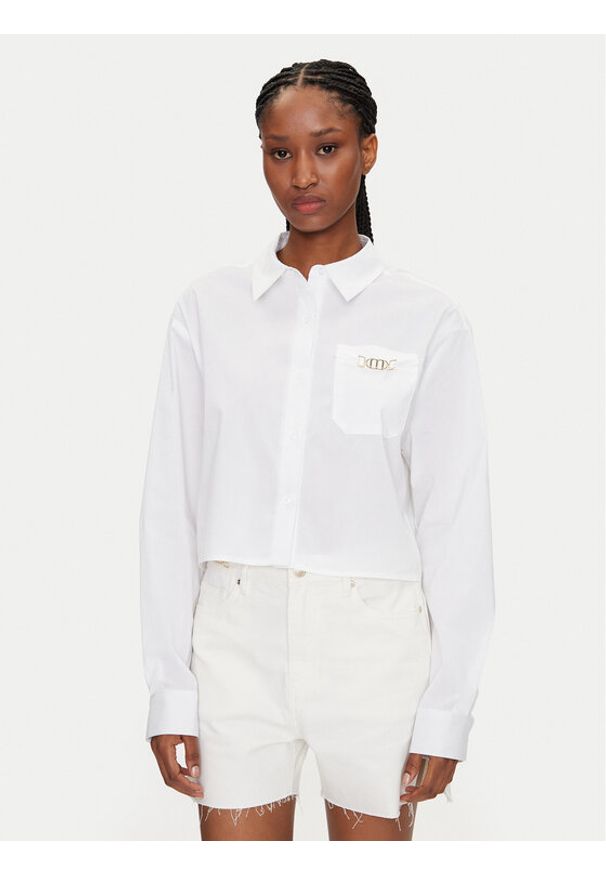 MET Koszula M10 147CM Biały Regular Fit. Kolor: biały. Materiał: bawełna