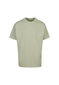 BUILD YOUR BRAND - Ponadwymiarowa Koszulka Dla Dorosłych Unisex Heavyweight. Kolor: zielony