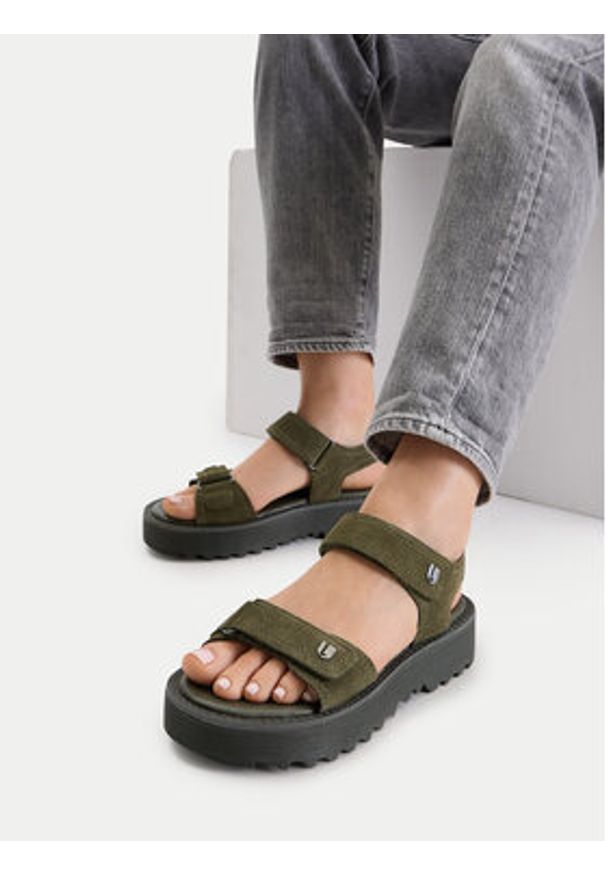 G-Star RAW - G-Star Raw Sandały CEO-WI16-AVA-04 Khaki. Kolor: brązowy. Materiał: skóra, zamsz