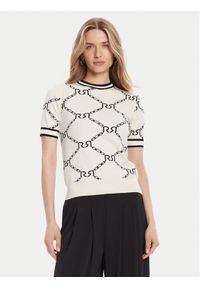 Rinascimento Sweter CFM0011924003 Beżowy Regular Fit. Kolor: beżowy. Materiał: syntetyk
