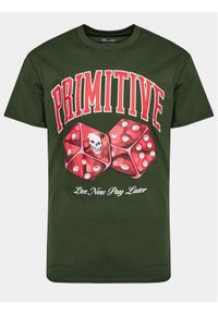 Primitive T-Shirt Payday PAPFA2301 Zielony Regular Fit. Kolor: zielony. Materiał: bawełna #1