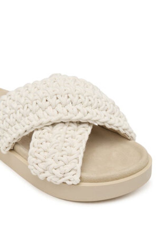 Inuikii Klapki Woven 1004.003.0062 Biały. Kolor: biały. Materiał: materiał