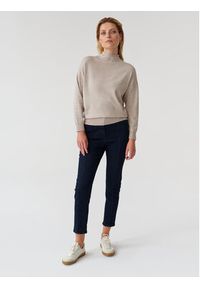 Tatuum Sweter Navi T2318.097 Beżowy Regular Fit. Kolor: beżowy. Materiał: wiskoza #4