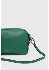 Red Valentino torebka skórzana kolor zielony. Kolor: zielony. Materiał: skórzane. Rodzaj torebki: na ramię #2