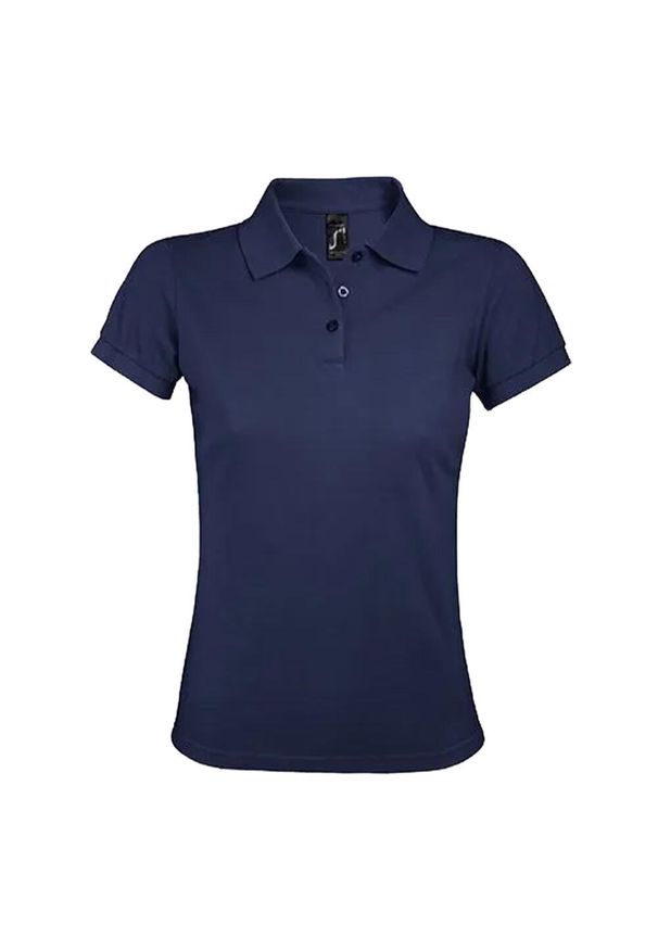 SOL'S - Damska Koszulka Polo Prime. Typ kołnierza: polo. Kolor: niebieski