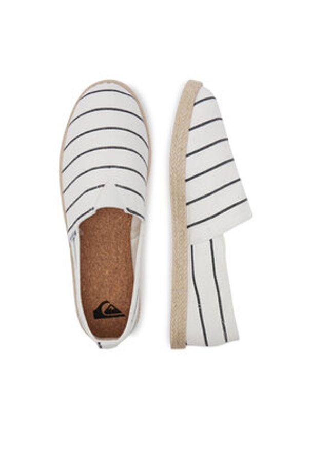 Quiksilver Espadryle WAVESTRIDE-01 Biały. Kolor: biały. Materiał: materiał