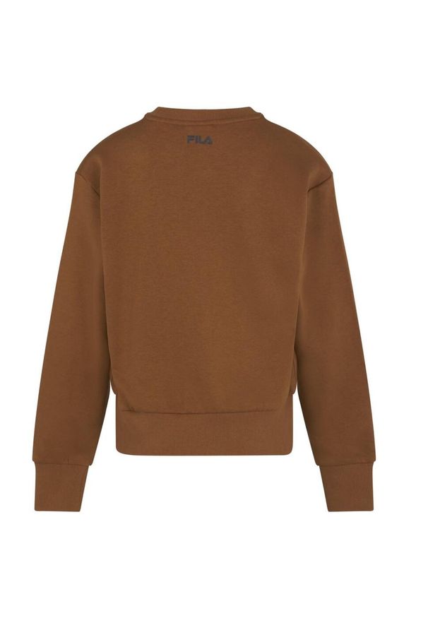 Quiksilver - Bluza dresowa dla dzieci Fila Tillburg. Kolor: brązowy. Materiał: bawełna, poliester