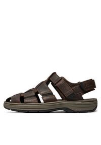Clarks Sandały Saltway Cove 26176900 Brązowy. Kolor: brązowy. Materiał: skóra #3