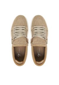 Giuseppe Zanotti - GIUSEPPE ZANOTTI Sneakersy RM50002/001 Beżowy. Kolor: beżowy. Materiał: materiał