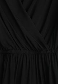 Renee - Czarna Rozkloszowana Sukienka Midi z Wiązanym Paskiem Elemia. Kolor: czarny. Materiał: wiskoza, materiał, tkanina. Długość: midi #3