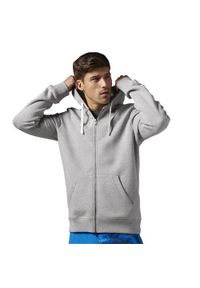 Bluza sportowa męska Reebok EL Fleece FZ. Typ kołnierza: kaptur. Kolor: szary. Materiał: polar #1